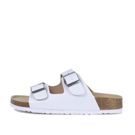 BOKEN รองเท้าแตะไม้ก๊อกคลาสสิกรองเท้าแตะส้นแบนสตรีสองสายรองเท้าขี้เกียจ