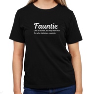 FAUNTIE DEFINITION (UP TO 7XL) Aunty Auntie Fun Funny Parody Slogan Statement T-SHIRT