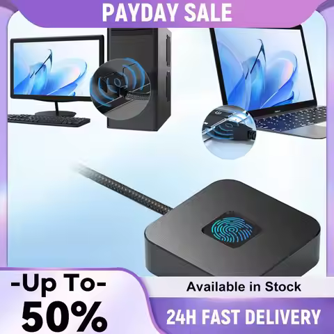 USB Fingerprint Reader with 5ft Cable Fingerprint Scanner Biometric Fingerprint Login Reader for Win