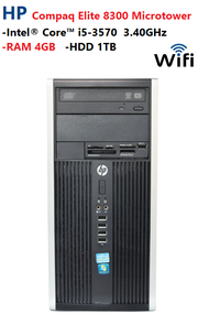 HP Compaq Elite 8300 Microtower -Intel® Core™ i5-3570  3.40GHz -RAM 4GB -HDD 1TB -Wi-Fi