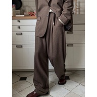 chooseonenew| 2PLAN Retro Woolen Wide Suit Pants (2color)