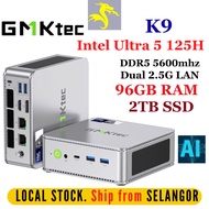 GMKTec K9 Intel Ultra5 125H Windows Mini PC 96GB DDR5 RAM 4TB NVME SSD Computer Desktop PC Gaming PC
