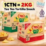 (1CTN = 2KG) TES TORTILLA SNACK (HALAL) / JAGUNG BBQ / SAMBAL BALADO