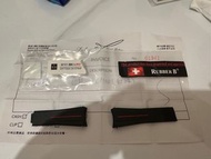 rubber b m101-BK/vcRD Daytona on strap 紅線錶帶(適合Daytona)