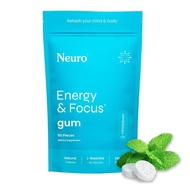 Neuro Energy Caffeine Gum/Mints for Energy & Focus (90 Pieces) - Sugar-Free with L-theanine, Caffein