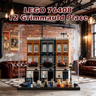 Display Box Storage Organizer Transparent 透明收纳盒 untuk Figure Labubu LEGO 76408 12 Grimmauld Place Ha