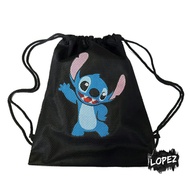 Stitch Mesh Bag Lilo and Stitch Drawstring Bag/ Lilo Rimai Jumba Jokiba Pleakley Lopez String Bag