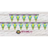 #Didi & Friends Theme Flag Banner Birthday Wall Decoration