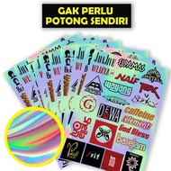 Aesthetic Hologram Stickers, Aesthetic Stickers, Hologram Band Stickers, Band Stickers, Laptops