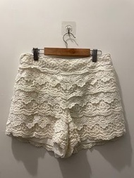 Jidea 專櫃米白蕾絲短褲
