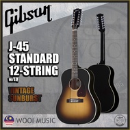 Gibson J-45 Standard 12-String Acoustic Electric Guitar - Vintage Sunburst