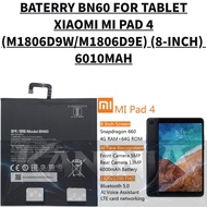 BATERRY XIAOMI TABLET BN60 COMPATIBLE TABLET XIAOMI MI PAD 4 (M1806D9W/M1806D9E) (8-INCH) BATERRY 60