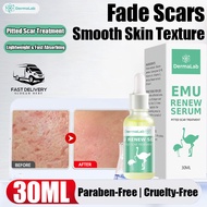 Dermalab Emu Renew Serum Scar Remover for Old Scar on Leg Stretch Mark Safe for Skin Remover Acne Sc