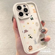 Cartoon Animal Solid Color Phone Case For Samsung Galaxy S20 Ultra FE Lite F55 C55 F54 F42 F36 F16 F