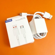 Tecno Camon 50 40 30 30s Pro Charger Cable 6A 45W 33W 68W USB Type C Fast Charging Data Line For Spa