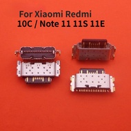 10-50PCS For Xiaomi Redmi 10C / Note 11 11S 11E USB Charging Port Dock Plug Connector Socket Parts