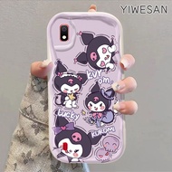 YIWESAN Casing Hp Samsung Galaxy A10 A11 M33 Case Kuromi dan Melody bermotif Casing HP Kembar indah 