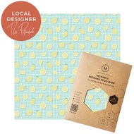 Lemon Party / Minimakers beeswax wrap / cling wrap alternative/ wax paper/ eco-friendly/ reusable/ zero waste