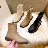 boots women winter boots women winter boots Soft Leather Winter Boots with Fleece Lining - Stylish C