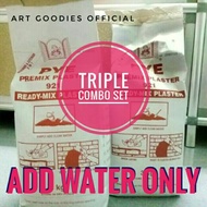 [ Magic Cement add water only ] premix plaster gred 921 3bag (magic cement) 3kg/1bag ** fast deliver