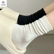 Women's Plain Socks 10 Pairs, Korean Fashion, High Quality Socks, High Quality Basic Moon High Socks