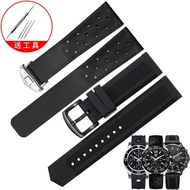 2024new Substitute TAG Heuer Aquaracer air hole silicone watch strap men's rubber 22mm