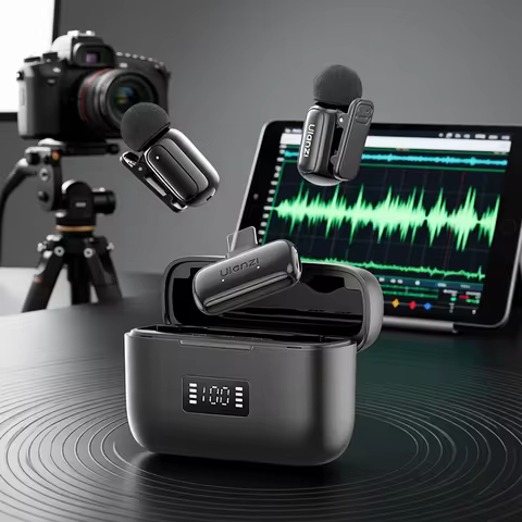 Ulanzi A200 Mini Mic 48kHz/24bit 75dB for Smartphone Camera Livestreaming Street Interview Vlogging 