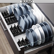 Draining Bowl Rack Alumimum Plate organizer Plate Rack Dish washing Water Filter Partition Plate Dis