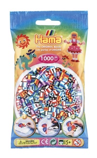 Hama Original Beads | 1000 Assorted Multicolor Fuse Beads | Arts & Craft for Creative Children Ages 