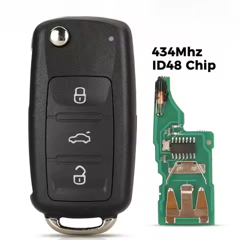 jingyuqin 5K0 837 202 AD Remote Key 434MHz id48 for VW Golf Mk6 Estate Caddy Eos Jetta Polo Scirocco