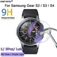 For Samsung Gear S4 S3 S2 Classic Frontier / LTE 3G Smart Watch Ultra Clear / Anti Purple Light 2.5D Tempered Glass Film Screen Protector