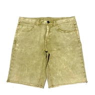 Zoo York Washed Jeans Shorts 5 Khaki Size W46 L51 Waist Circumference 92 cm Length 51 cm