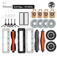 Xiaomi Robot Vacuum Cleaner X20 Max /  X20 Pro Accessories, Spare Parts:main brush, filter, mop plat