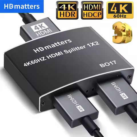HDMI Splitter 4K 60Hz/30Hz Splitter HDMI 2.0 adaptador 4K HDMI video splitter Switch HDMI Distributo