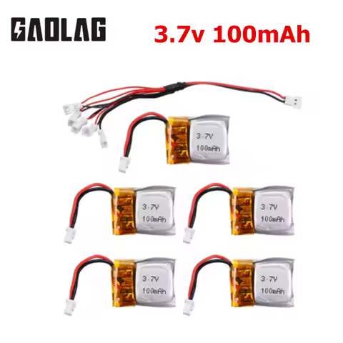 3.7V 100mAh Li-po Battery For Wltoys V272 V282 V292 for Hubsan Q4 H111 Mini RC Quadcopter Drone Batt