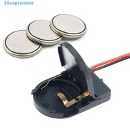 SEPTEMBER Battery Storage Boxes Plastic 5Pcs Storage Case Battery Socket Wire Lead 3V CR2032 Coin Ce
