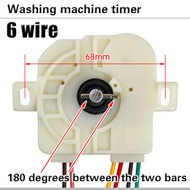 Semi Automatic Double Cylinder Washing Machine Timer Switch 6 Line 180 Degree Oblique Ear Washing Timer Switch Accessories