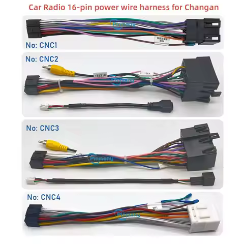 Car Radio Cable 16-pin Power Wire Harness Adapter for Changan CS15 CS35 CX20 CX30 Ruixing M90 S50 Ea