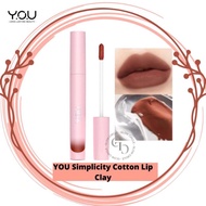 YOU Simplicity Cotton Lip Clay (Lip & Cheek) ☘️Yuri Kosmetik☘️