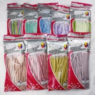 260 Chrome China Pentil Latex Balloons, Contents of 100