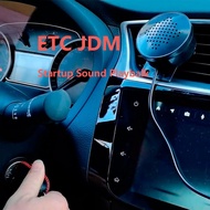 ETC JDM Talk Box Car Startup Welcome Sound Speaker, DIY Custom Voice Put inside Add/Change Audio, US