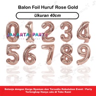 Rose Gold Number Balloon 40 cm Number foil Balloon/ Number Balloon/