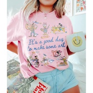 Mickey And Friends T-Shirt 2026 Good Day For Art Creation Disney International Festival Epcot 2026 Y