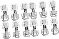 OSALADI 12 Pcs Damping buffer hinge wardrobe door hinge spring door hinge cabinet hydraulic spring hinge soft close hinges gas strut hinges spring hinges cupboard cold rolled steel damper