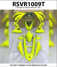 Rapido Cover Set Honda RS150R V1 V2 V3 Winner-150 (6) Pink Lemon Ice Yellow RS150 Supra GTR Winner150(6) / Motor Accessories