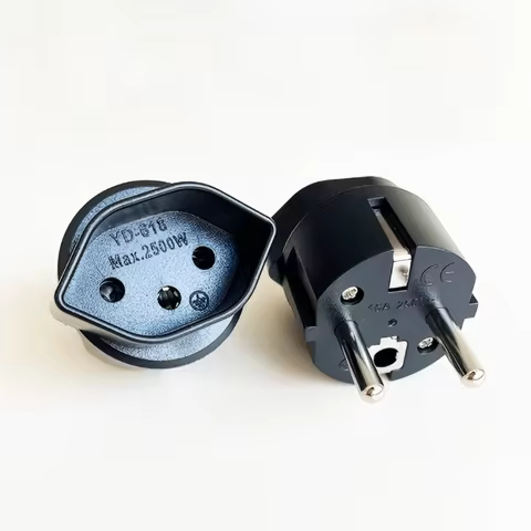 Travel Adapter socket European France Travel Plug Adapter,Swiss to European Plug adaptor Travel Adap