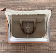 Hermes Halzan 25 Etoupe PHW 大象灰 銀扣 TC W (現貨）