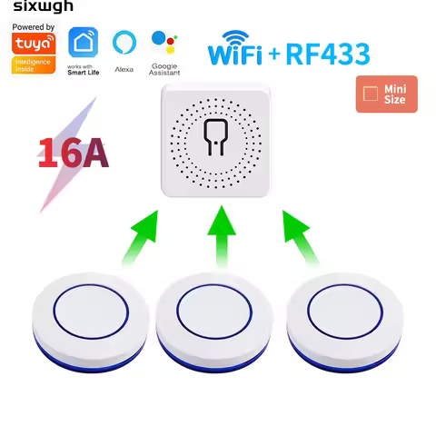 WiFi 16A Tuya smart switch wireless switch Remote control switch support Smart Life APP works with A