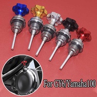 1x Motorcycle Engine Oil Tank Dipstick Level Gauge Meter Motorbike Oil Cap Para sa GY6 125CC ATV Di