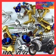 SET SKRU COVERSET YAMAHA NVX V1 V2 HENG SCREW COVER SET NVX155